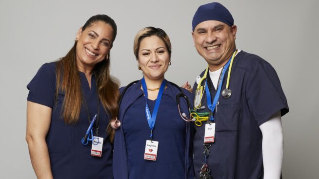 Three smiling CTBC staff members.